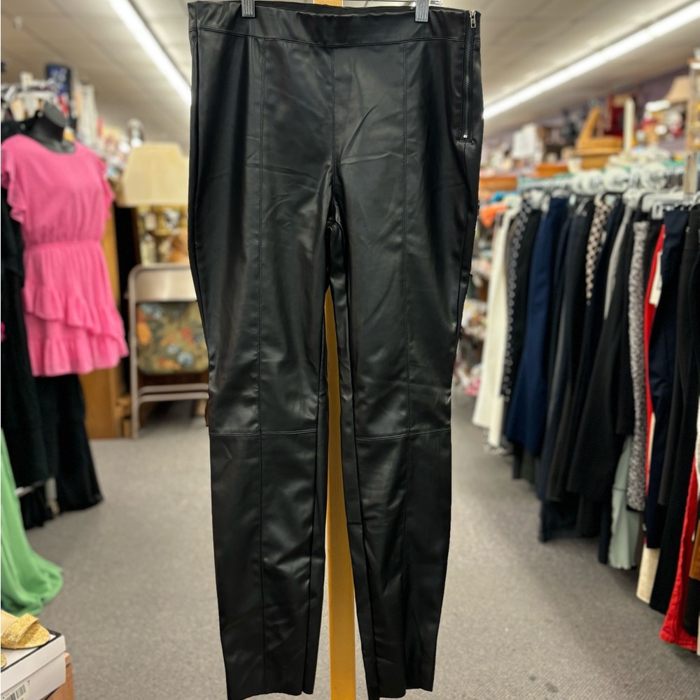 🛍️ ee:some Ladies Black Patent Leather Pants